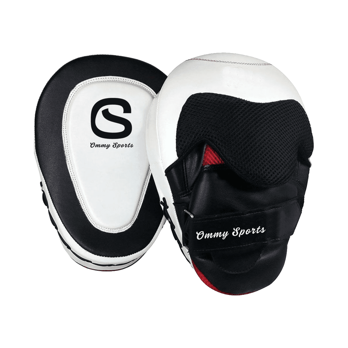 Black & white stitched pads, ART 0704