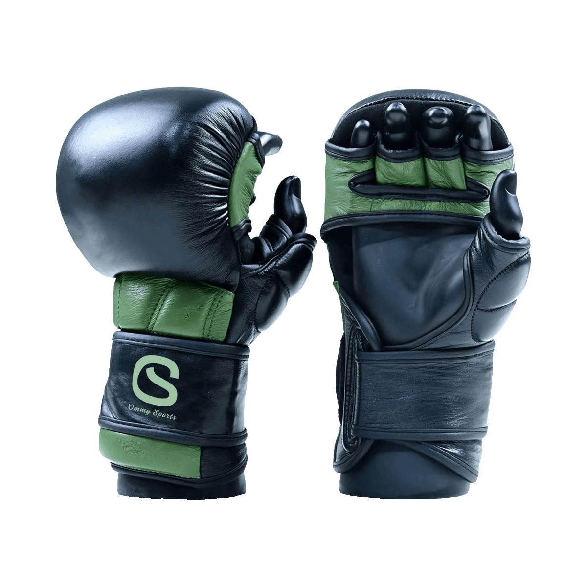 Black & green sparring gloves, ART 1702